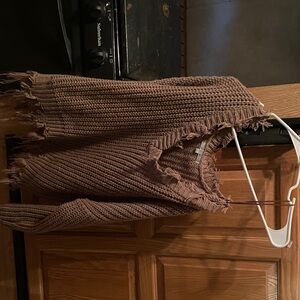 Cozy Fringed Knit Sweater